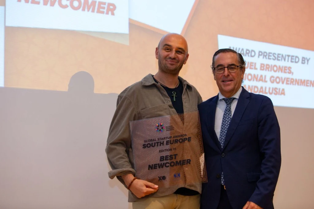 Buğra Karahan — Global Startup Awards South Europe Best Newcomer Ödül Töreni Málaga